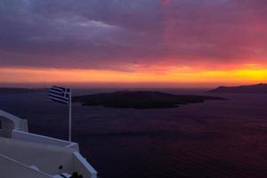 landschappen van de eiland van Santorini foto