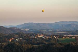 herfst landschappen in Elbe zandsteen bergen. foto