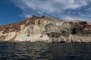 landschappen van de eiland van Santorini foto