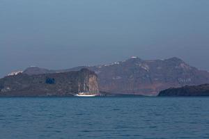 landschappen van de eiland van Santorini foto