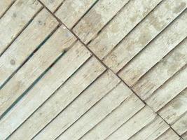 textuur, achtergrond. houten stokjes Aan de dak van de huis, voor de verdieping en muren van de gebouw. natuurlijk structuur van logboeken. borden genageld naar beneden foto