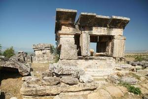 graf Bij hierapolis oude stad, pamukkale, denizli, turkiye foto