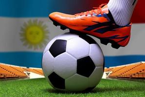 Amerikaans voetbal kop wedstrijd tussen de nationaal Nederland en nationaal argentijns. foto