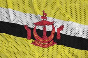 Brunei Darussalam vlag gedrukt Aan een polyester nylon- sportkleding m foto