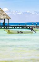 holbox quintana roo Mexico 2022 mooi holbox eiland strand punta kokosnoot lagune turkoois water Mexico. foto