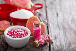 bakken koekjes voor valentijnsdag dag foto