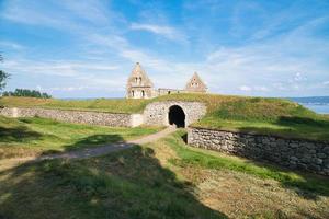 visingsborg kasteel in Zweden Aan de eiland van visingsoe in meer vaeter. ruïneren foto