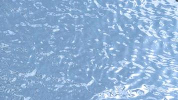 blauw water golvend en top visie van rivier- en vuil rivier- en reflex van zon. foto