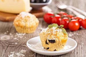 hartig muffins met Parmezaanse kaas kaas foto