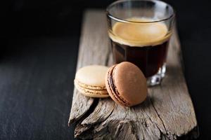 chocola en koffie macarons foto