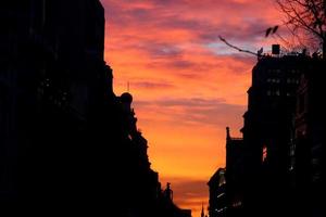 Madrid door nacht foto