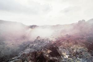 stoom- over- geiser landschap foto