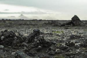 dichtbij omhoog donker nat grond concept foto