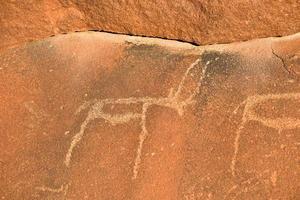 bosjesman rots gravures - Namibië foto