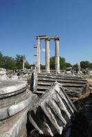 tempel van aphrodite in afrodisis oude stad in aydin, turkiye foto