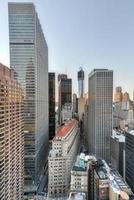 wolkenkrabbers van downtown Manhattan, in de financieel wijk van nieuw york stad. foto