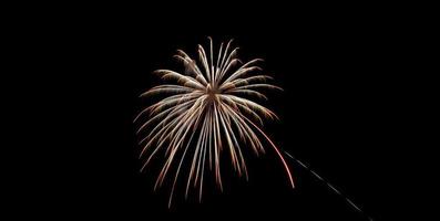 Coney Island Beach Vuurwerk foto