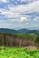 visie van de shenandoah vallei en blauw nok bergen van shenandoah nationaal park, Virginia foto