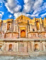 zuiden theater - jerash, Jordanië foto