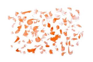 oranje abstract waterverf vlekken foto