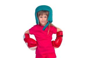 jongen in boksen kleding foto