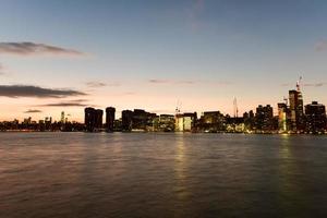 nieuw york stad horizon visie van portaal park, lang eiland stad, koninginnen. foto