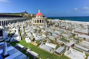 de kerstman Maria magdalena de pazzis koloniaal tijdperk begraafplaats gelegen in oud san juan, puerto rico. foto