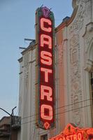 san francisco, Californië - februari 14, 2010 - castro theater Aan castro straat, san francisco, Californië, Verenigde staten. de castro theater is een populair san francisco film paleis. foto