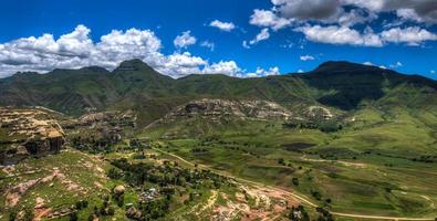 Lesotho landschap in zomer foto