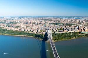 antenne visie van George Washington brug, nieuw york en nieuw Jersey foto