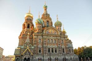 kerk van de redder Aan gemorst bloed in heilige petersburg, Rusland foto