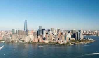 antenne visie van Manhattan, nieuw york foto