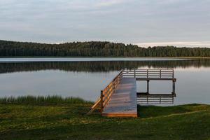 zomer landschappen in Letland foto