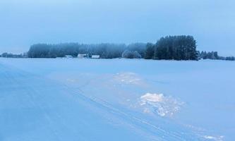 winter landschappen in Baltisch staten foto