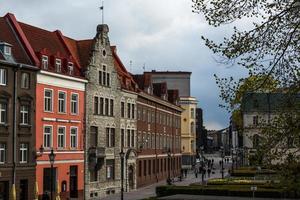 Tallinn oud stad- in zomer avond foto