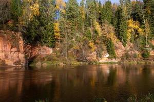 rivier- in de herfst foto