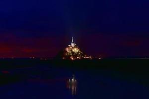 mooi maand sint-michel kathedraal Aan de eiland, Normandië, noordelijk Frankrijk, Europa. foto