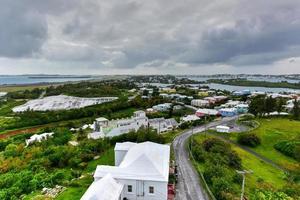 antenne visie van heilige George's bermuda gedurende de dag. foto