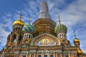 kerk van de redder Aan gemorst bloed in heilige petersburg, Rusland. foto