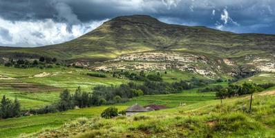 Lesotho landschap in zomer foto