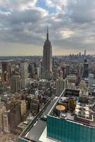 antenne visie van Midtown en downtown Manhattan, nieuw york stad. foto