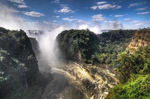 Victoria valt Bij de grens van Zimbabwe en Zambia foto