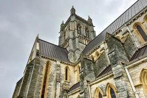 de kathedraal van de meest heilig drie-eenheid is een anglicaans kathedraal gelegen Aan kerk straat in hamilton, bermuda. foto