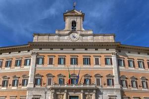 palazzo montecitorio is een paleis in Rome en de stoel van de Italiaans kamer van afgevaardigden foto