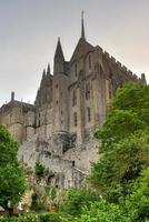 mooi maand sint-michel kathedraal Aan de eiland, Normandië, noordelijk Frankrijk, Europa. foto