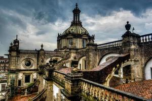 kathedraal grootstedelijk, Mexico stad, dak visie foto