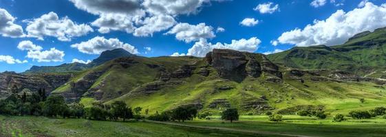 Lesotho landschap in zomer foto