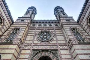 de Super goed synagoge van Boedapest, Hongarije foto