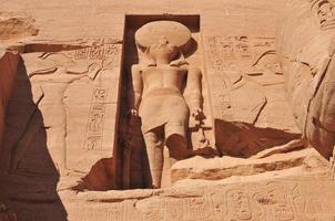 abu simbel Aan de grens van Egypte en Soedan foto