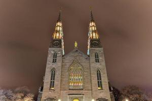 Notre Dame kathedraal Romeins Katholiek basiliek in Ottawa, Canada. foto